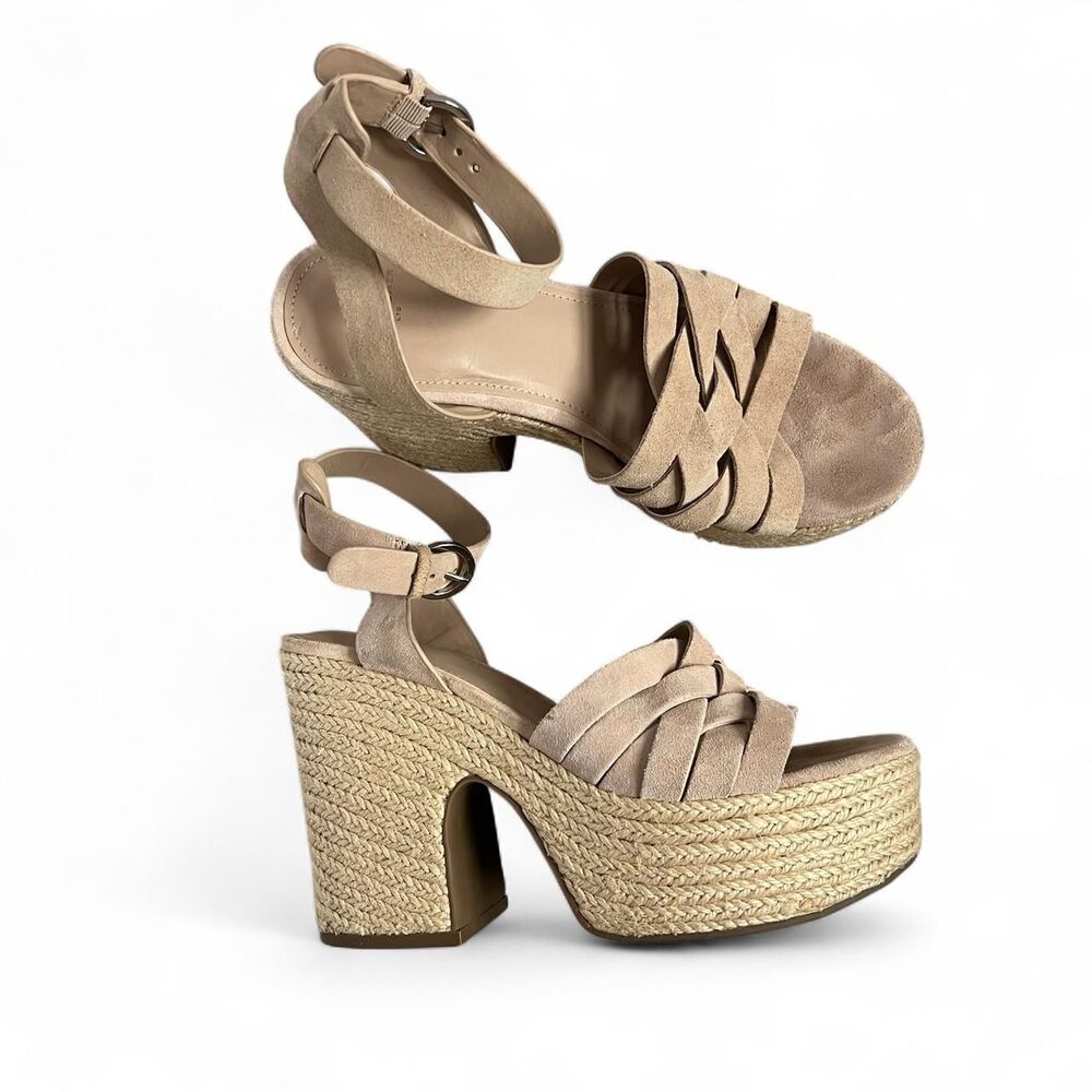 Marc Fisher LTD Women's Tan and Cream Sandals